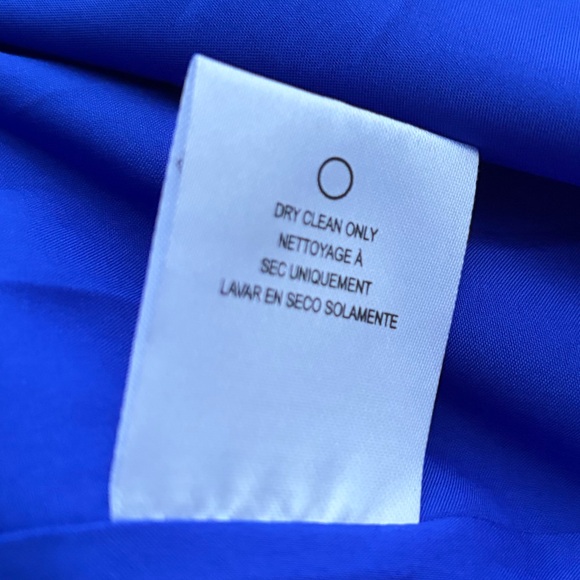 🆕🦋 Sachin & Babi Patrizia Cobalt Blue Asymmetric Midi Dress Long Sleeve Size 12 - Picture 17 of 17